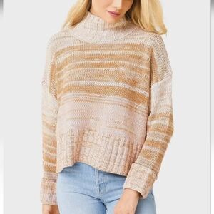 525 America Women's Ombre Blair Blush Turtleneck Sweater XL